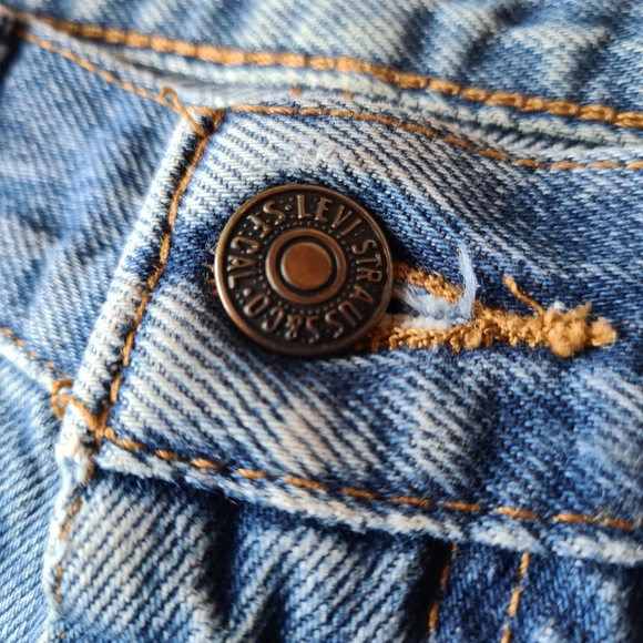 Levi's Mens 504 Straight Denim Jeans W35 L32 - Picture 9 of 16